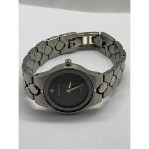 Fossil FS2628 Unisex Silver Stainless Steel Analog Dial Quartz Wrist Watch ZZ195